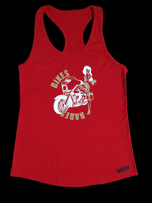 Women's Bikes & Babes Red Tank