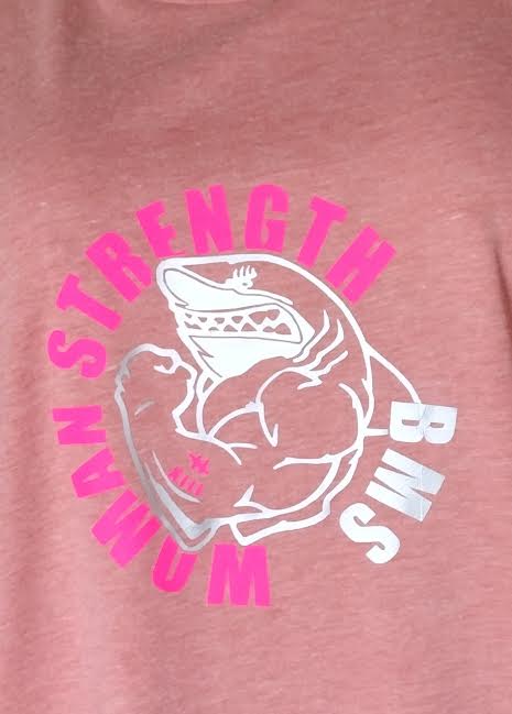 Woman Strength TShirt Salmon