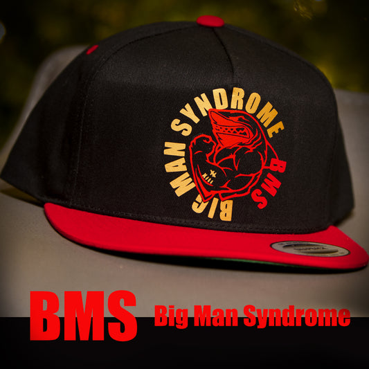 BMS Snapback Hat Black/Red