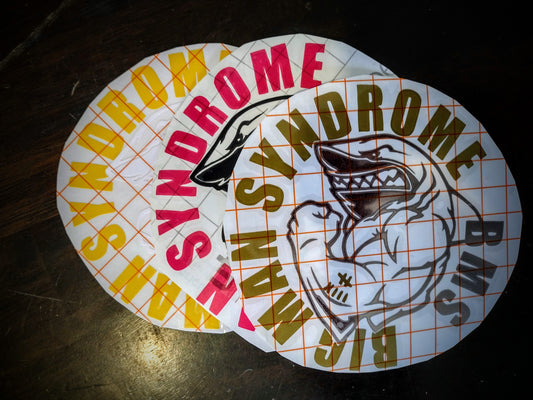 BMS, Big Man Syndrome, vinyl sticker