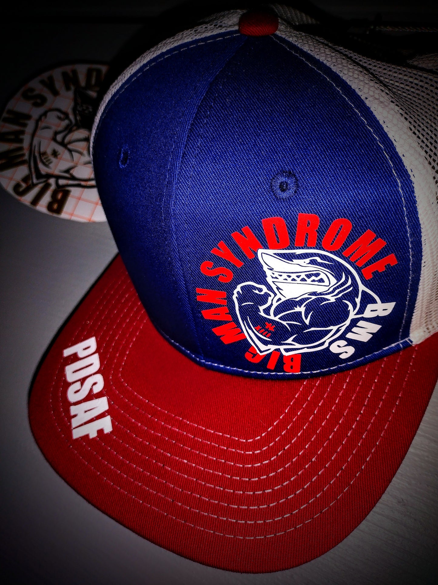 BMS Red + White + Blue Snapback