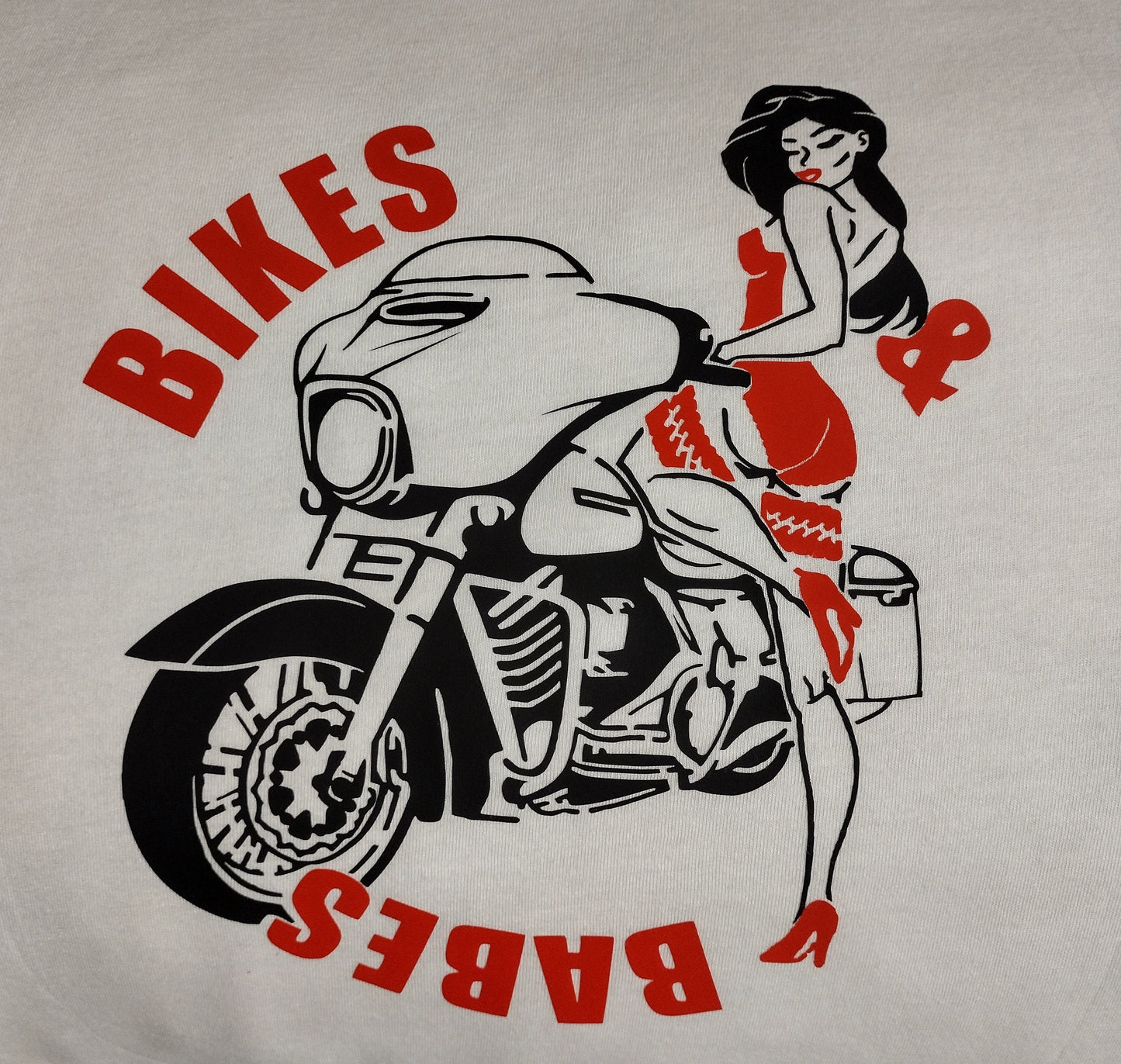 Men's Bikes & Babes Tshirt (Logo color options available)